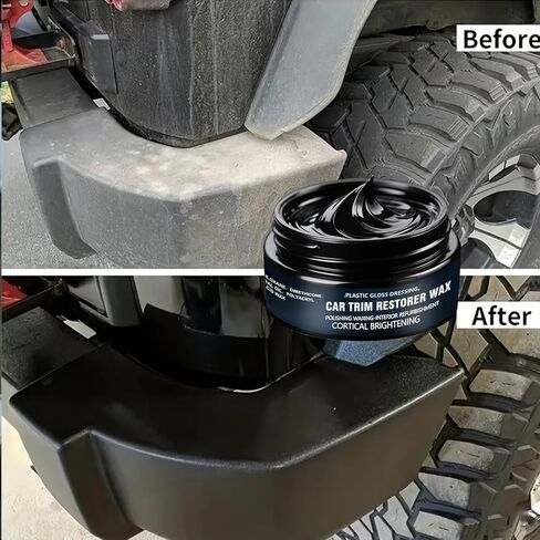 Ultimate Car Plastic and Trim Restorer-العودة إلى الأسود يستعيد تقليمًا باهتًا ، وحماية للأشعة فوق البنفسجية ، والطلاء الخزفي طويل الأمد ، وصيغة غير دهنية للداخلية والخارجية in Kuwait