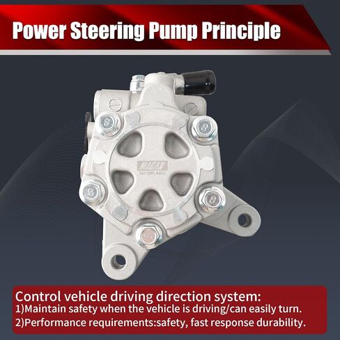 Power Steering Pump 34430SC012 with Pulley Compatible with Subaru Forester 2011-2013 2.5L H4 Replaces 21-607 34430SC010 34430SC011 in Saudi Arabia