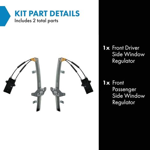 TRQ Front Manual Window منظم مجموعة نافذة مقبض كرنك متوافق مع 1984-1989 Toyota 4runner 1984-1988 Pickup to1350116 to1351116 in Kuwait
