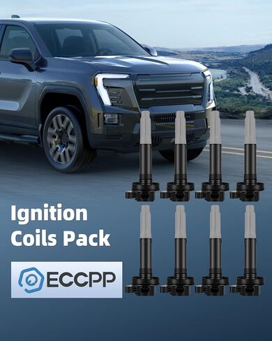 ECCPP UF669 1 ignition coils with 4 iridium Spark Plugs for Chevrolet 2011-2015 Cruze 1.4L, 2016 Cruze Limited 1.4L, 2012-2020 Sonic 1.4L, 2013-2021 Trax 1.4L, 2011-2015 Volt 1.4L D521C UF669 in Kuwait
