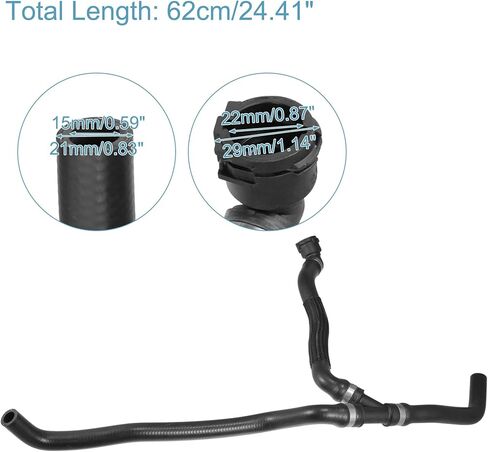 Acropix محرك المبرد برساد السخان المبرد محرك أنابيب المياه الملائمة لـ BMW Z4 Sdrive30i 3.0L L6 - GAS 2009-2011 No.11537526941 - Pack Of 1 in Kuwait