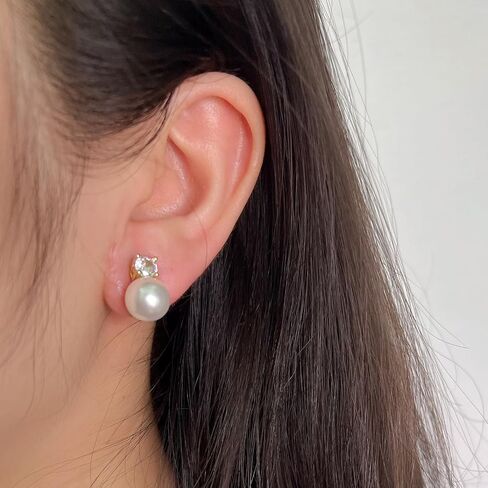 Gold Clip On Earrings for Women - Non Pierced Huggie Hoop Earrings with Cubic Zirconia, Adjustable Gold Plated CZ Fake Earrings, No Piercing Jewelry in Kuwait