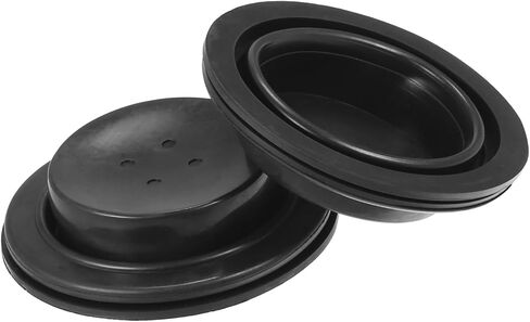 2 PCS Car Headlight Housing Seal Cap ، 65 ملم عالمي لمصباح الأماكن الأمامية لما بعد البيع Xenon LID LED بديل أسود مطاطي متين in Saudi Arabia