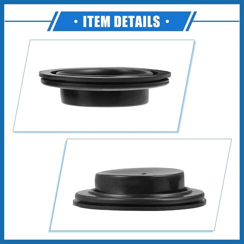 2 PCS Car Headlight Housing Seal Cap ، 65 ملم عالمي لمصباح الأماكن الأمامية لما بعد البيع Xenon LID LED بديل أسود مطاطي متين in Saudi Arabia