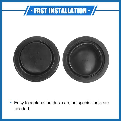 2 PCS Car Headlight Housing Seal Cap ، 65 ملم عالمي لمصباح الأماكن الأمامية لما بعد البيع Xenon LID LED بديل أسود مطاطي متين in Saudi Arabia