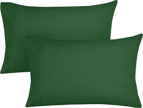 طقم غطاء وسادة قياسي من Royale Linen بعدد 400 خيط 100% من القطن الأمريكي - غطاء وسادة قياسي من الساتان الفاخر - 20 بوصة × 26 بوصة - مجموعة ناعمة وسلسة مكونة من 2 كيس وسادة أبيض - (قياسي، أبيض مميز) in Saudi Arabia