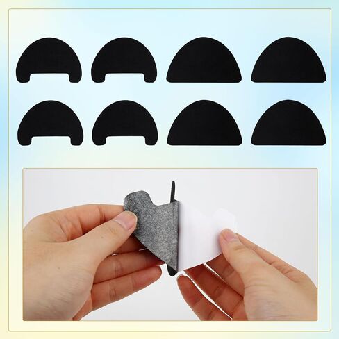 8pcs أصابع القدم حراس للأحذية ، حذاء حذاء حذاء حذاء يدرج بقع ثقب بقع تصل إلى إكسسوارات إصلاح الكعب للأحذية الرياضية الرياضية in Saudi Arabia