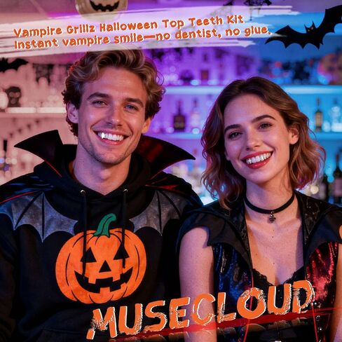 9pcs 16k Gold Gold Glated Grillz Caps for Women Men Fake Tooth Grill مجموعة أدوات المجوهرات للأسنان للأسنان Hip Hop Vampire Party Grillz Single Grillz مع قضبان القضبان النجمة Fang Heart Cap in Kuwait