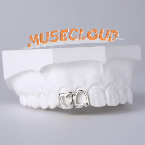 9pcs 16k Gold Gold Glated Grillz Caps for Women Men Fake Tooth Grill مجموعة أدوات المجوهرات للأسنان للأسنان Hip Hop Vampire Party Grillz Single Grillz مع قضبان القضبان النجمة Fang Heart Cap in Kuwait