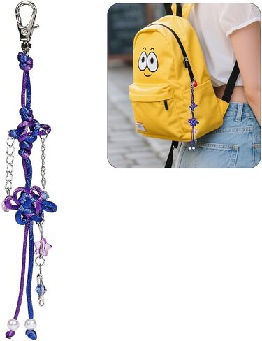 AICASE لـ KPOP Demon Hunters Merch Rumi Zoey Mira Jinu Inspired Knot Keychain لـ Huntrix K Pop Cosplay Associatory Higds Merchandise Concerties to Compans Women Men in Saudi Arabia