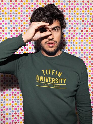 CreateMyTee | Tiffin Established 1888 Crewneck Sweatshirt in Saudi Arabia