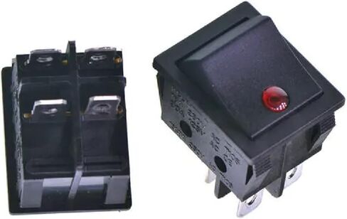 KCD4 Rocker Switch, 30A 250VAC, Power Switch with Indicator Light, Single/Double Pole (4PIN ON-Off) in Saudi Arabia