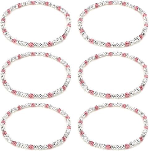 6 PCS BLING BLING BEADED SHEDLACE COLLEACE ICE COLLECTION DISTERSBALL NEMBORDS لعشاق فريق البيسبول in Saudi Arabia