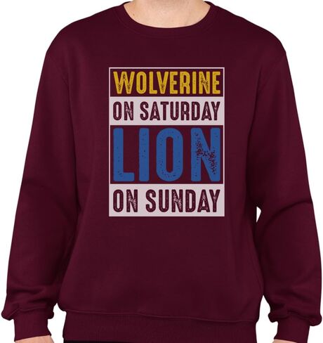 Wolverine and Lion Sweatshirt Unisex in Saudi Arabia