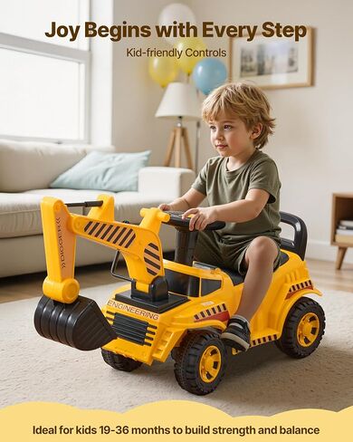 VEVOR Ride On Push Car للأطفال الصغار، الذين تتراوح أعمارهم بين 19 شهرًا فما فوق، ركوب المتسابق، الجلوس للوقوف على لعبة ركوب الأطفال الصغار، ركوب الأطفال على السيارة مع توجيه الموسيقى، تخزين القرن وتحت المقعد، لعبة الركوب للأولاد والبنات in Saudi Arabia