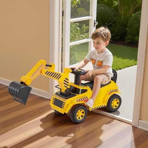 VEVOR Ride On Push Car للأطفال الصغار، الذين تتراوح أعمارهم بين 19 شهرًا فما فوق، ركوب المتسابق، الجلوس للوقوف على لعبة ركوب الأطفال الصغار، ركوب الأطفال على السيارة مع توجيه الموسيقى، تخزين القرن وتحت المقعد، لعبة الركوب للأولاد والبنات in Saudi Arabia