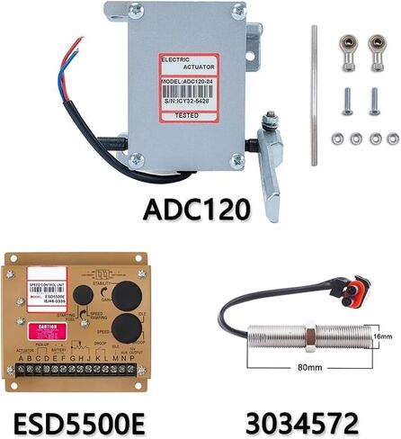 Actuator ADC120 Diesel Generator Engine Governor Kits 3034572 Pickup Speed Sensor ESD5500E Speed Controller(24V) in Saudi Arabia