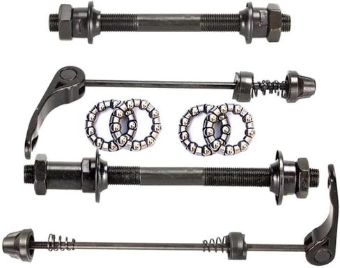 1 Set Quick Release Skewers Compatible with MTB Bikes Front Rear Axles with 25mm 1/4 Hub Bearings Compatible with 6 7 8 Speed Bicycles Universal Bike Parts Tools in Saudi Arabia