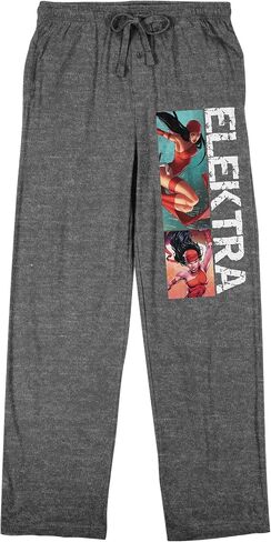 Elektra Marvel Universe Publishing Art Archive Men Heather Gray Sleep Pajama Pants in Saudi Arabia