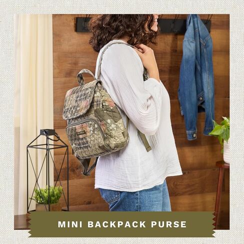 Bella Taylor Mini Backpack Purse for Women, Small Size Hands Free Purse with Adjustable Straps, Prairie Meadow Patch in Saudi Arabia