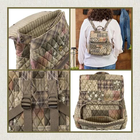 Bella Taylor Mini Backpack Purse for Women, Small Size Hands Free Purse with Adjustable Straps, Prairie Meadow Patch in Saudi Arabia