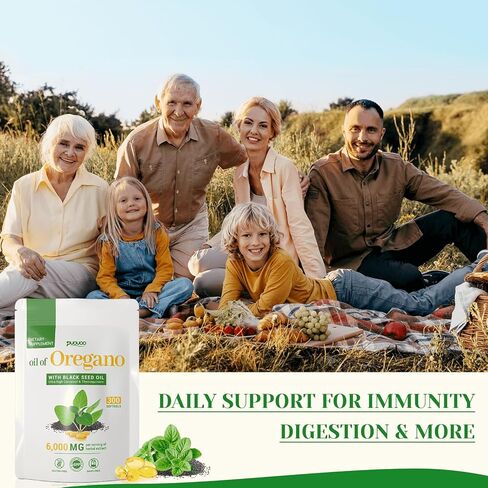 2 في 1 زيت من كبسولات الأوريجانو - زيت الأوريجانو مع زيت البذور الأسود ، ملحق مستخرج من العشبية مع كارفكرول | 300 كبسولة - 150 يوما العرض in Kuwait