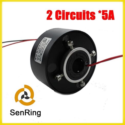 Slip ring 12.7mm of bore size 2 wires 5A through hole slip rings in Saudi Arabia