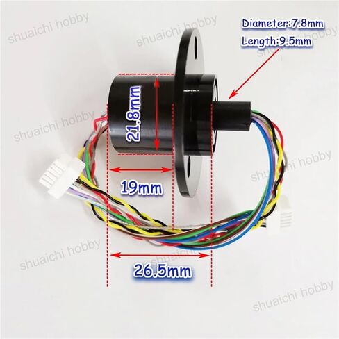 1PC 2A 10 Channels Wires Slip Ring Cap Slipring Rotary Conductive Joint Connector Electric Collect Ring for DIY RC in Saudi Arabia
