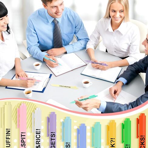 Crtiin 10 Pcs Funny Work Pens for Adults Snarky Office Pens with Funny Sayings Complaining Negative Quotes Pens Black Ink Ballpoint Pen Novelty Gifts for Women Men Colleague Office Supplies(Negative) in Saudi Arabia