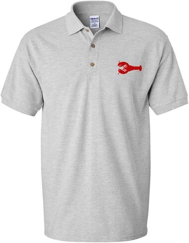 Speedy Pros Lobster Style 2 Embroidery Design Adult Unisex Cotton Polo Shirt Golf Shirt in Saudi Arabia