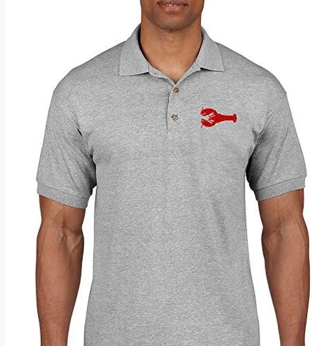 Speedy Pros Lobster Style 2 Embroidery Design Adult Unisex Cotton Polo Shirt Golf Shirt in Saudi Arabia