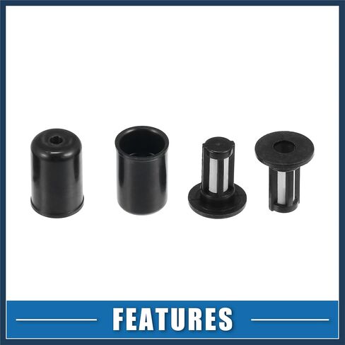 Fuel Injector O Rings Seals No.06164P8EA00 with Micro Filters Fuel Injector Repair Kit for Honda Odyssey Pilot 2001-2004 Rubber Black (Set of 6) Stylish Design in Saudi Arabia