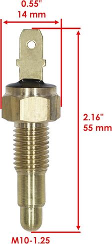 Caltric Radiator Fan Switch Water Sensor Compatible with Kawasaki 454 Ltd En450 En-450 1985-1988 in Saudi Arabia