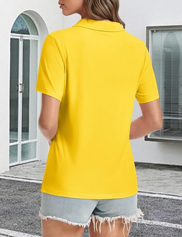 Magcomsen Women's Polo Derts v-nock shore sere upf 50+ sun protection sunder collared golf shirt tops summer tops in Saudi Arabia
