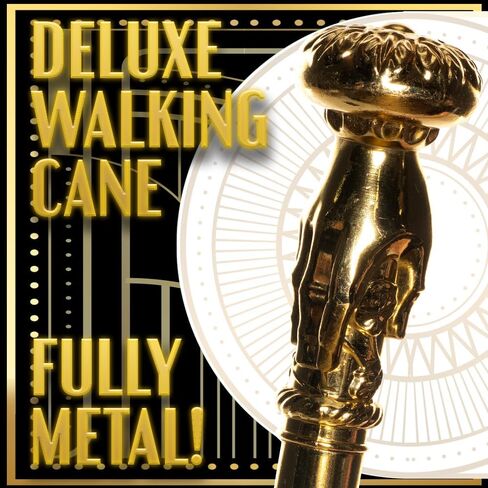 Underwraps Halloween Metal Walking Cane - قصب الأزياء الشاقة للرجال والنساء in Saudi Arabia