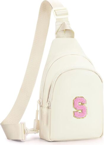 Birthday Gift for 5 6 7 8 9 10 11 12 13 14 15 16 Year Old Girls Fanny Pack Crossbody Bags for Women,Cute Trendy Stuff - Peach,E in Saudi Arabia
