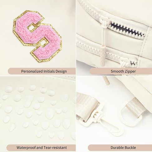 Birthday Gift for 5 6 7 8 9 10 11 12 13 14 15 16 Year Old Girls Fanny Pack Crossbody Bags for Women,Cute Trendy Stuff - Peach,E in Saudi Arabia