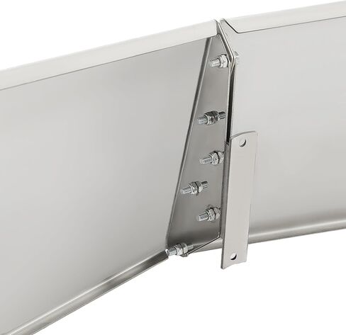 Drop Visor 13 "× 10" لـ Peterbilt 377 378 379 335 386 388 389 Flat Top & Ultra Cab ، 304 Sun Stains Steel Show in Kuwait