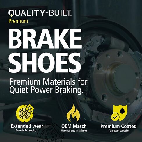 Rear Parking Brake Shoes OE Replacement for 2006-2024 Lexus/Nissan/Pontiac/Toyota (Camry,Corolla,GR Corolla,HS250h,Juke,LEAF,Matrix,RAV4,Rogue,Sentra,Vibe & More) - FPS916 in Kuwait