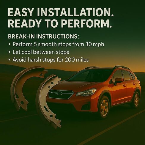 Rear Parking Brake Shoes OE Replacement for 2006-2024 Lexus/Nissan/Pontiac/Toyota (Camry,Corolla,GR Corolla,HS250h,Juke,LEAF,Matrix,RAV4,Rogue,Sentra,Vibe & More) - FPS916 in Kuwait