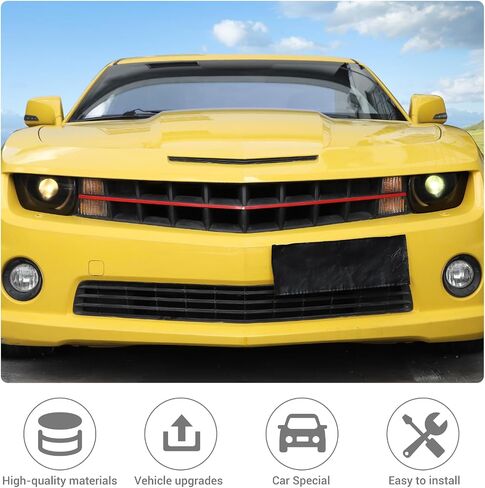 JeCar Smoked Headlight Cover Trim Guards for Chevrolet Chevy Camaro 2010-2015 in Saudi Arabia