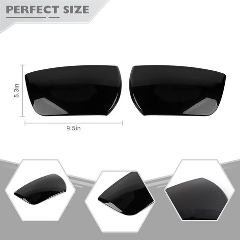 JeCar Smoked Headlight Cover Trim Guards for Chevrolet Chevy Camaro 2010-2015 in Saudi Arabia