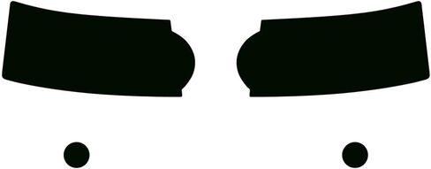 Rvinyl Headlight Clove Cover Cover Cover في Blackout Smoke متوافق مع Land Rover Range Rover 2010-2012 - ظهور لاصق in Saudi Arabia