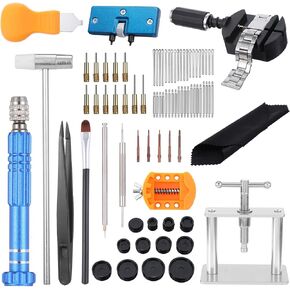 Watch Repair Kit, Watch Press Tool Set, Watches Battery Replacement Tool Set, Watches Link Removal Kit - Repair Screwdriver, Tweezers in Saudi Arabia