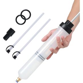 Fluid Extractor Pump 500CC Manual Automotive - 2 Hoses Oil Syringe with Powerful Multi-purpose Suction, Ideal for Fluid & Oil Change Evacuation/Filling in Kuwait