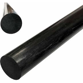 – Round Carbon Fiber Rod - 8mm X 1000mm – Pultruded Round Solid Rod - Black Matte Finish - Pure Solid Carbon Fibre Round Tube shafts - for RC Planes-Drones, Boat DIY Craft Projects in Kuwait