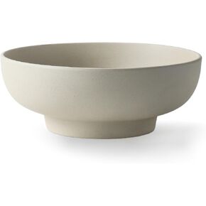 Stoneware Fruit Bowl for Kitchen Counter,Large Ceramic Decorative Bowls for Home Decor,Entryway Pedestal Bowl for Keys- 10.5Inch (Greige) in Saudi Arabia