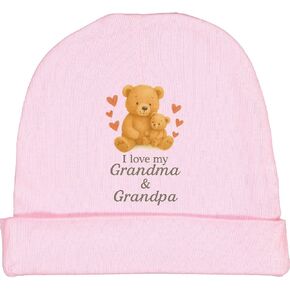 inktastic I Love My Grandma and Grandpa Bear Family Baby Beanie Hat in Saudi Arabia