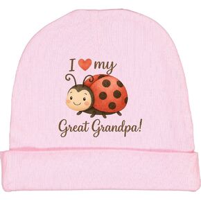 inktastic I Love My Great Grandpa Ladybug Baby Beanie Hat in Saudi Arabia