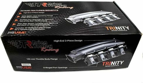 BTR Trinity Intake Manifold LS3 Rectangle Port Natural Finish V2 Includes Fuel Rails Brian Tooley LS3 L99 L92 L96 L76 L77 in Saudi Arabia